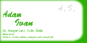 adam ivan business card